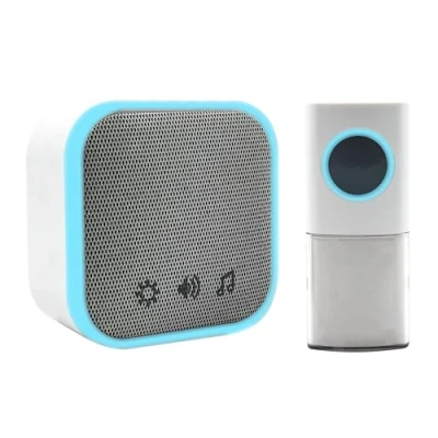 Image of Uni Com Wireless Plug in Door Chime, 150m Operating Range, 30 Different Chimes, LED Chime Alert, 3 Modes, Easy Install, White