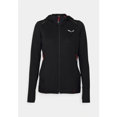 Image of Salewa Pedroc Polarlite Hooded Fleece Jacket Women, Black, S
