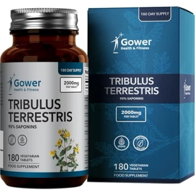 Image of GH Tribulus Terrestris 180 High Strength Tablets 2000mg per Tablet (from 20:1 Extract) Non GMO, Gluten &amp; Allergen Free Manufactured in The UK