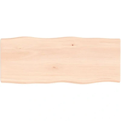Image of vidaXL Table Top 100x40x(2 4) cm Untreated Solid Wood Live Edge
