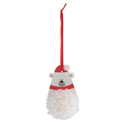 Image of Trimits Pom Decoration Kits, 6 x 10cm, Polar Bear