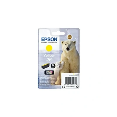 Image of Epson Polar Bear Ink Cartridge for Expression Premium XP 600 Series Yellow,4.5ml
