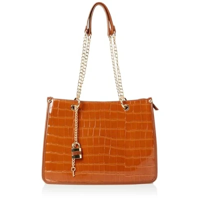 Image of nascita Women's Handbag Shopper, Camel, One Size