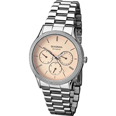 Image of SEKONDA Women&#039;s Analogue Quartz Watch with Stainless Steel Strap 2091.27