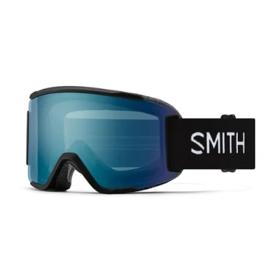 Image of SMITH OPTICS SQUAD S Ski Snowboardbrille Black ChromaPOP Everyday Blue Mirror NEU