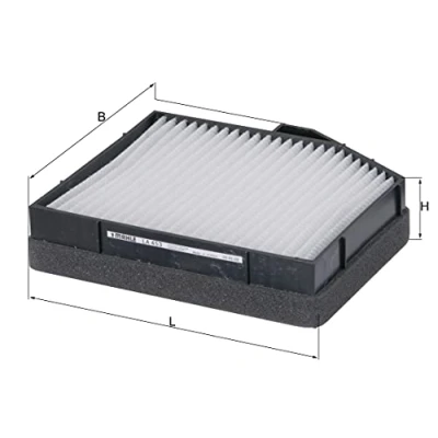 Image of 974064A900, 974064A900AT, 974064A910, 9999Z070080, S974064A900 Pollen Filter MAHLE ORIGINAL LA 453 Particulate 201,8mm 183mm 42,5mm