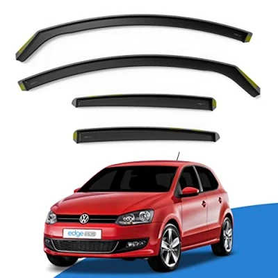 Image of EdgeVisors Wind Deflectors Set Fits: VW Polo MK5 2009 2017 5 Door Hatchback 4pc