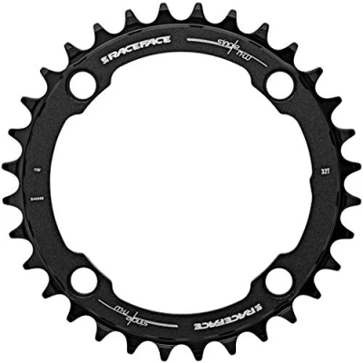 Image of Race Face Unisex Chainring Single Narrow Wide Black RNW104X38BLK, Black, 104 x 38T UK