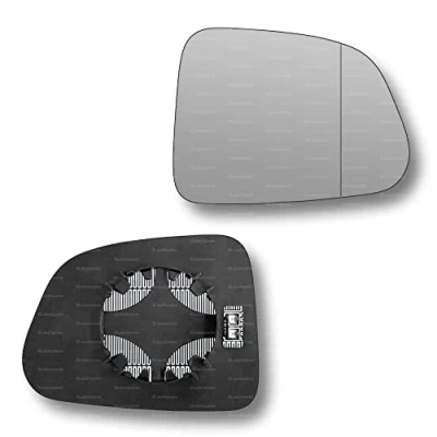 Image of Less4spares Replacement Wing Mirror Glass Right Compatible with Vauxhall Mokka 2012 2019 CLIP ON Driver Off side Heated Blind Spot