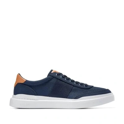 Image of Cole Haan Men&#039;s Grandpro Rally Canvas Ii Sneaker, Navy/Natural, 7.5 UK