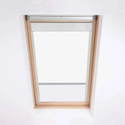 Image of Skylight Roller Blinds For Velux Roof Windows, Blackout Blind, Window Code MK04 White