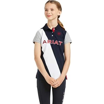 Image of ARIAT Junior Taryn Short Sleeve Polo Team Womens Size S