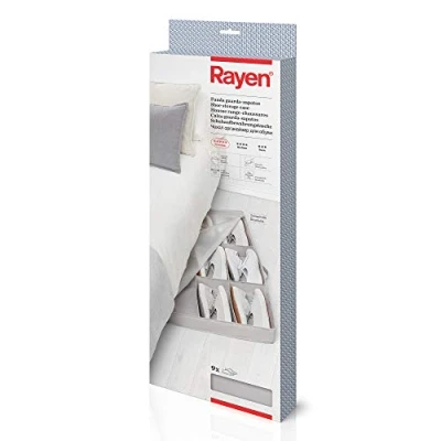Image of Rayen Special Shoe Bag Breathable with Handles and Double Zip Space for up to 9 Pairs Premium Series 90 x 50 10.5 cm, Gray, Medidas: 10,5 cm