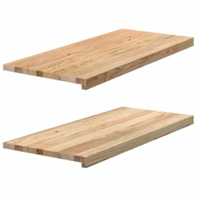 Image of vidaXL Window Sills Solid Oak Wooden Display Ledge 90x40x2 cm Untreated