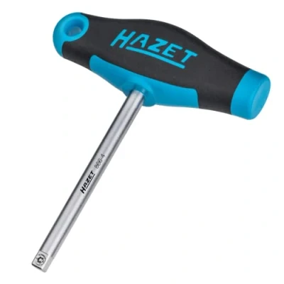 Image of Hazet Socket Wrench 866 4 with T Handle 1/4 inch, Black Blue