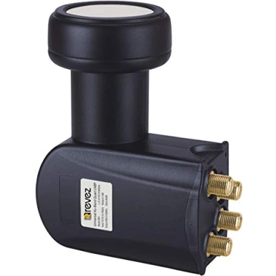 Image of Revez Black Series Premium Quad Universal LNB (4 outputs) 0.1dB, HD, 3D, 4K Support + PLL Technology