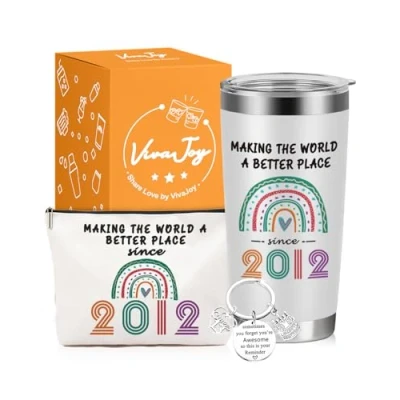 Image of VivaJoy 13th Birthday Gifts for Girls Sweet Rainbow Mugs, Personalised 13 Year Old Girl Present Best Friend, Sister, Daughter, Cool Presents Olds