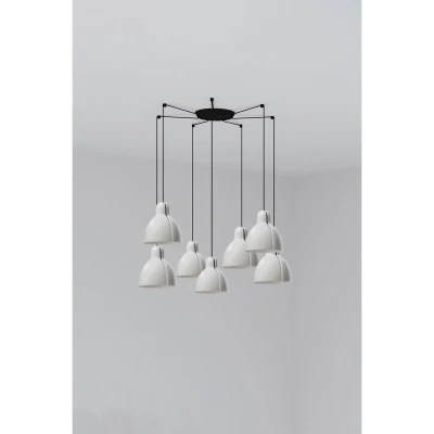 Image of Venice 7 Light Cluster Pendant Ceiling White