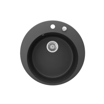 Image of Bergström Sink, Black, 50.5 x cm Round