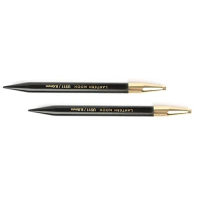 Image of Lantern Moon Interchangeable Needle Tips, Ebony Wood, Black, 13cm 6mm