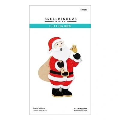 Image of Spellbinders Santa&#039;s Here! Etched Dies from The Classic Christmas Collection