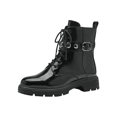 Image of Tamaris Women&#039;s 1 25267 41 Ankle Boot, Black (Black Patent), 5 UK