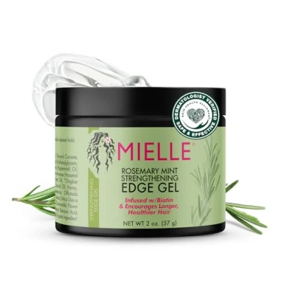 Image of Mielle Rosemary Mint Strengthening Edge Gel, Biotin &amp; Essential Oil Hair Styling Treatment, 57 ml (Pack of 1)