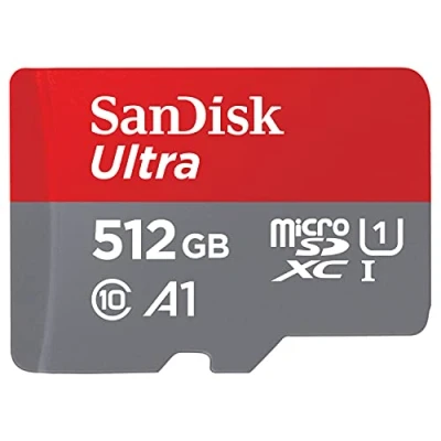 Image of SanDisk Ultra 512GB microSDXC Memory Card + SD Adapter with A1 App Performance Up to 120 MB/s, Class 10, U1