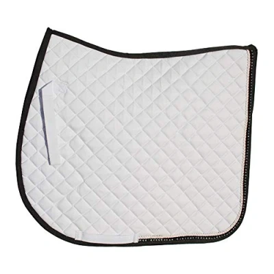 Image of Rhinegold Elite Diamante Trim Saddle Cloth, Full, White