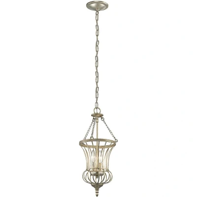 Image of Calla 2 Light Small Ceiling Pendant Gold, E14