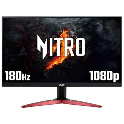 Image of Acer Nitro KG241Y S3 24 inch Gaming Monitor VA Panel, 1920 x 1080, 4ms, 180Hz, FreeSync Premium, HDR 10, DP, HDMI