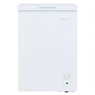 Image of Cookology CCFZ99WH Freestanding Chest Freezer 99 Litre Capacity Suitable for Outbuildings and Garages Refrigeration Modes Easy Temperature Control 4 Star Rating White