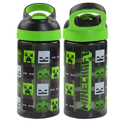 Image of Minecraft Creeper Zombie Steve and Skeleton 16oz/473ml Reusable Sports Bottle