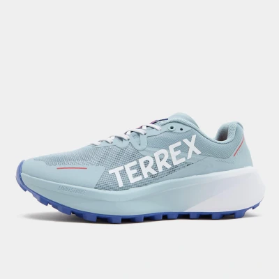 Image of Adidas Terrex Agravic 3 Trail running shoes Magic grey cloud white semi lucid blue, Men&#039;s, Size: 7, blue