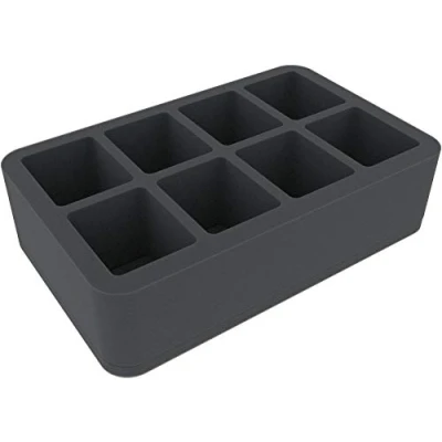 Image of Feldherr HS070BF02BO 70 mm Half Size foam tray with 8 compartments
