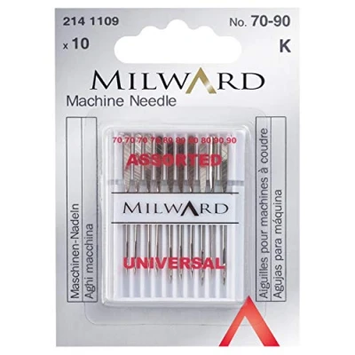 Image of Universal Sewing Machine Needles, 70/10(4), 80/12(4), 90/14(2)
