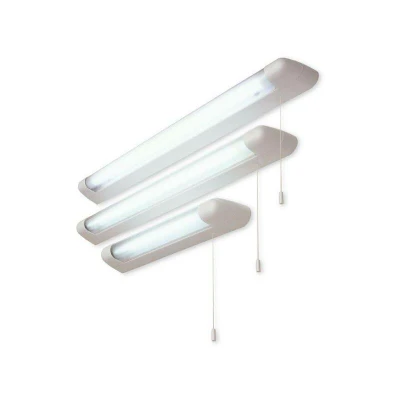 Image of 1 Light 18W Switched Over Mirror Fluorescent Strip White IP44