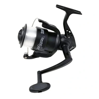 Image of FISSION SURF Beach FD70 fishing Reel (1BB) Front Drag Large Fixed Spool Spinning with 0.40mm Mono Line On Shore, Casting and Boat [11 41070]