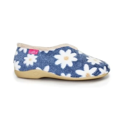 Image of Lunar Daisy Flower Slipper 7 UK Blue