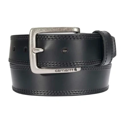 Image of Carhartt Men&#039;s Hamilton Belt, Black With Nickel Roller Finish, 46