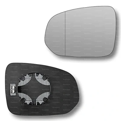 Image of Less4spares Replacement Wing Mirror Glass Left Compatible with Volvo XC60 2017 2022 CLIP ON Passnager Near Side N/S Heated Blind Spot
