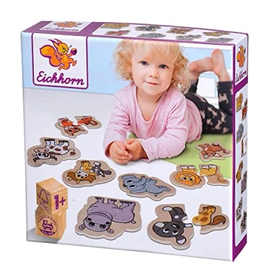 Image of Eichhorn 100005206 EH Animal Puzzle 16 Pieces, Colourful