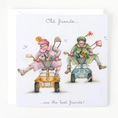 Image of Berni Parker Old Friend Card Friends...are the best friends