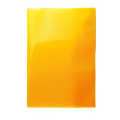 Image of HERMA 19614 A5 Exercise Book Covers for School Notebooks Made of Heavy Duty Polypropylene Film Washable Extra Thick Transparent Orange (Pack 10)