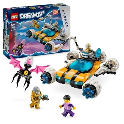 Image of LEGO DREAMZzz 2 in 1 Mr. Oz’s Space Car Toy to Shuttle Model, Vehicle Building Toys for Boys, Girls &amp; Kids aged 8 Plus, Includes Oz, Albert and Jayden minifigures, Kids’ Birthday Gifts 71475
