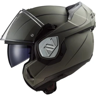 Image of LS2, Advant Modular Flip Front Motorcycle Helmet. ECE 22.06 Certified. Complete With Pinlock and Luxury Camo Backpack Style Carry Bag. Special Matt Sand. XS