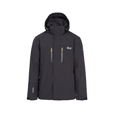 Image of DLX Mens Trespass Oswalt Waterproof Jacket Black, Large, L EU