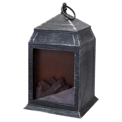 Image of Dancing Flame Lantern Black H27xW16xD14cm easylife lifestyle solutions