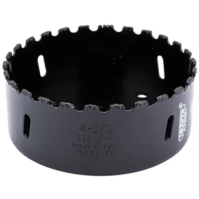 Image of Draper Tungsten Carbide Grit Hole Saw, 114mm