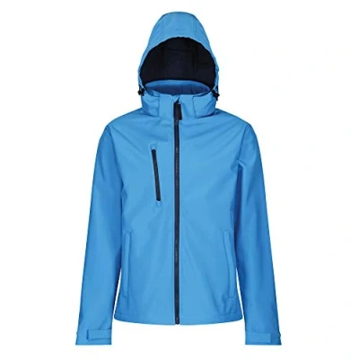 Image of Regatta Professional Men&#039;s Venturer 3 Layer Printable Hooded Softshell Jacket